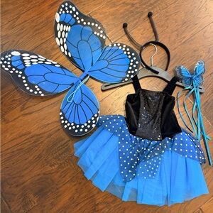 Blue Butterfly Kids Costume